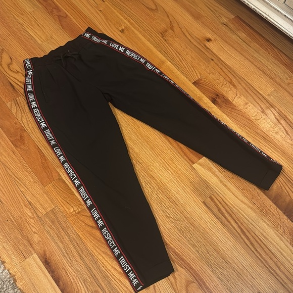 Bershka Love Me Trust Me Respect Me Joggers - Picture 2 of 9